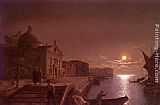 Henry Pether Moonlight In Venice painting